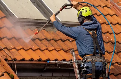 Démoussage et hydrofuge de toiture à Hallignicourt